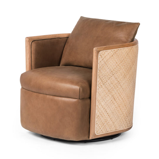 Four Hands - Newbury Swivel Chair - 229382-002 | American Home Furniture