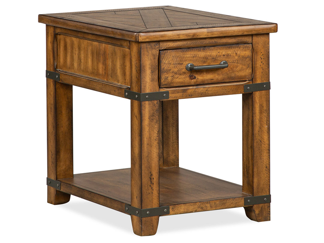 Chesterfield Farmhouse Timber Rectangular End Table - T4717-03