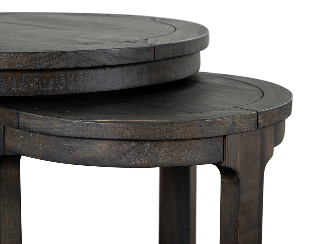 Boswell Peppercorn Round Nesting End Table - T5263-12