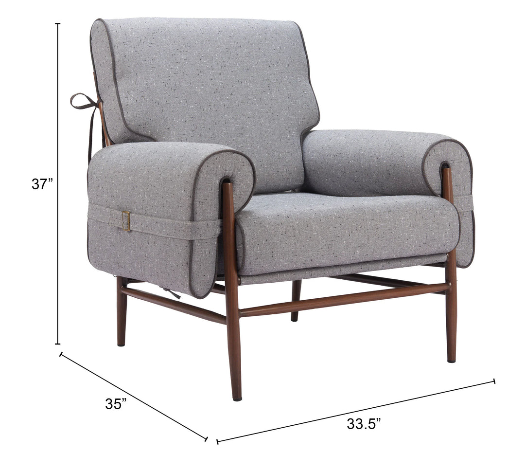 Klem Accent Chair Gray - AmericanHomeFurniture