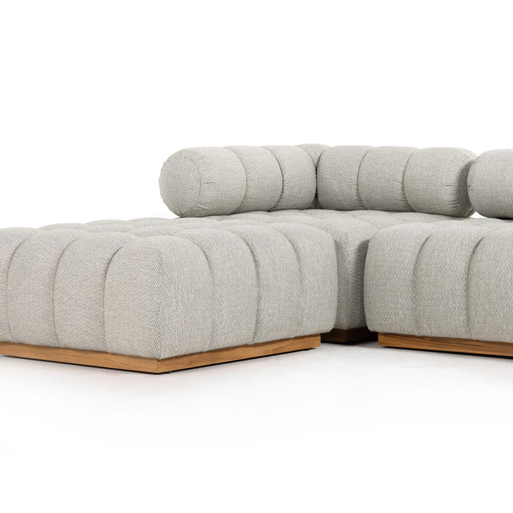 Four Hands - Roma Outdoor 3Pc Sectional w/ Ottoman - 230026-001 | American Home Furniture