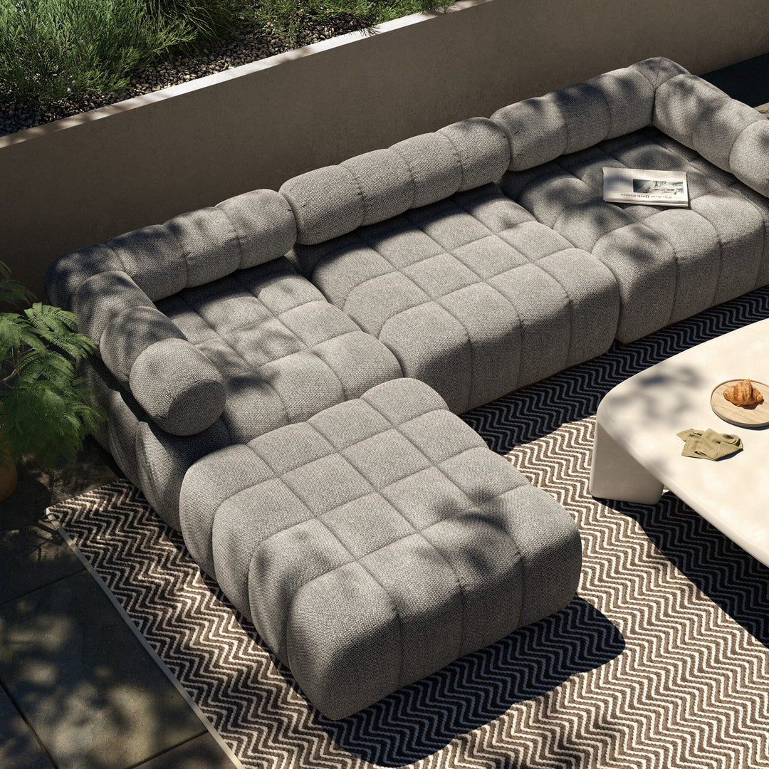 Four Hands - Roma Outdoor 3Pc Sectional w/ Ottoman - 230026-001 | American Home Furniture