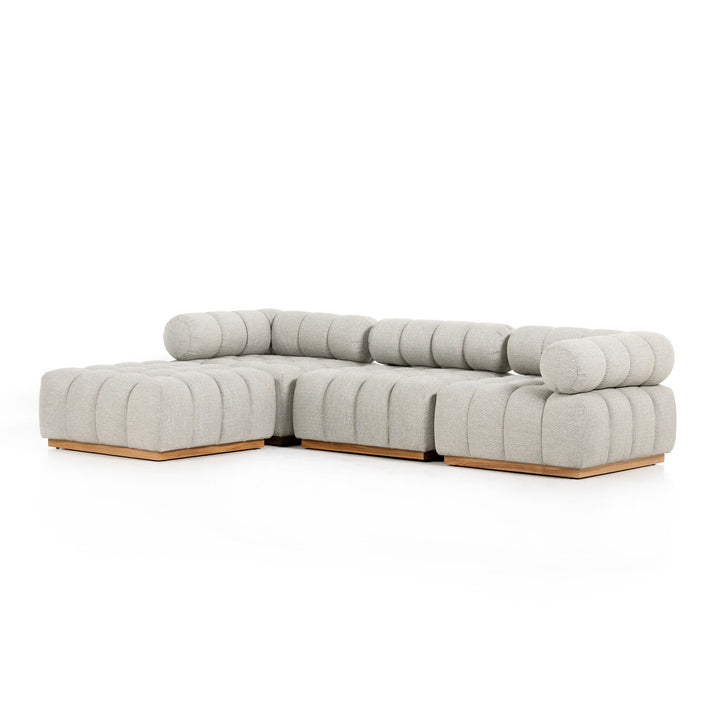 Four Hands - Roma Outdoor 3Pc Sectional w/ Ottoman - 230026-001 | American Home Furniture