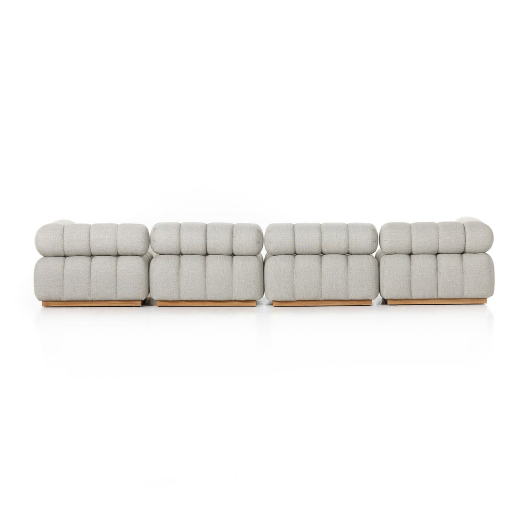 Four Hands - Roma Outdoor 4Pc Sectional w/ Ottoman - 230027-001 | American Home Furniture