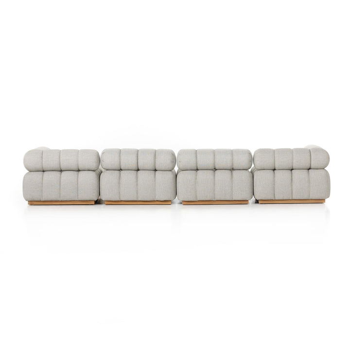 Four Hands - Roma Outdoor 4Pc Sectional w/ Ottoman - 230027-001 | American Home Furniture