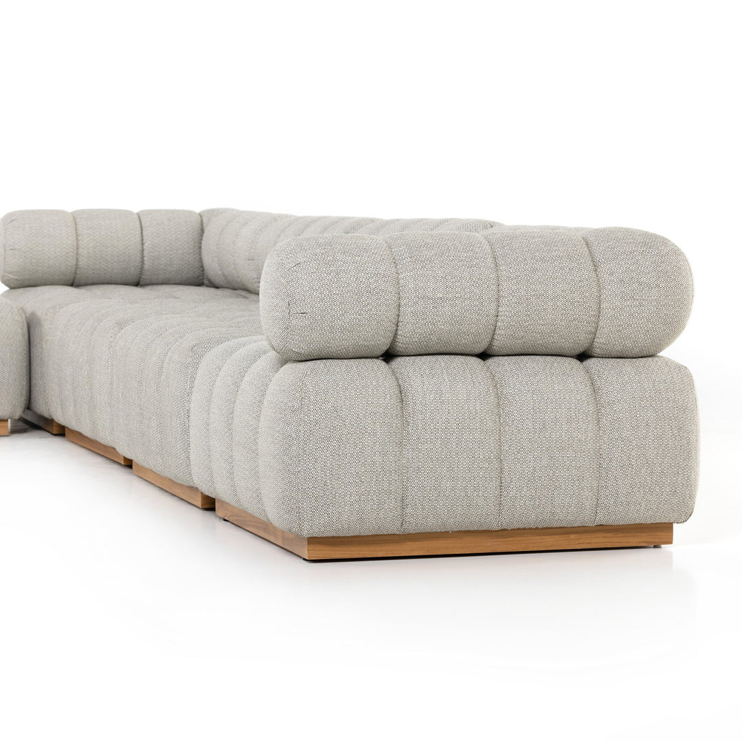 Four Hands - Roma Outdoor 4Pc Sectional w/ Ottoman - 230027-001 | American Home Furniture