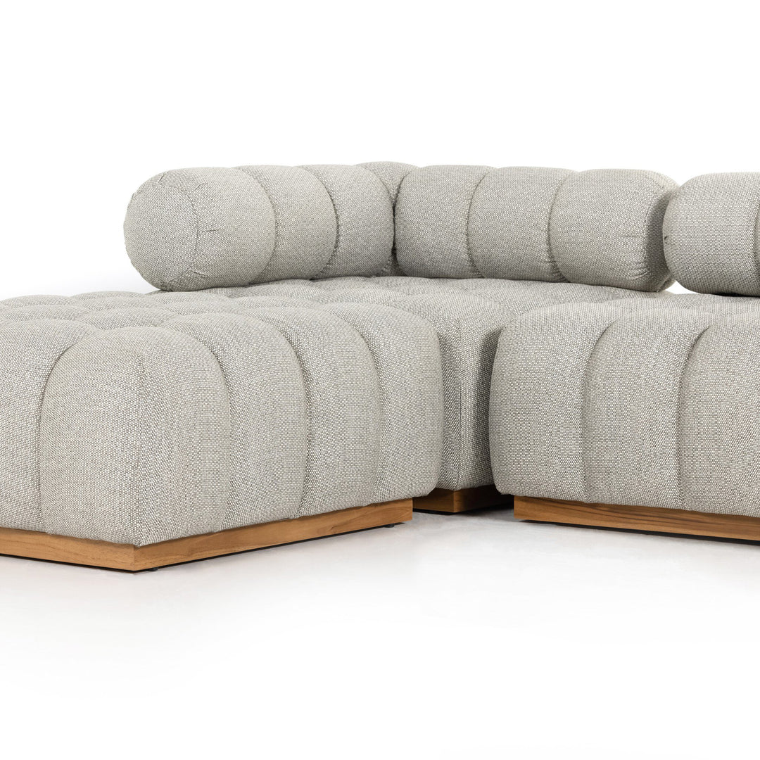 Four Hands - Roma Outdoor 4Pc Sectional w/ Ottoman - 230027-001 | American Home Furniture