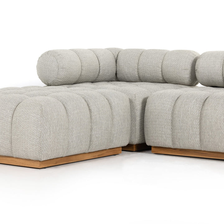 Four Hands - Roma Outdoor 4Pc Sectional w/ Ottoman - 230027-001 | American Home Furniture