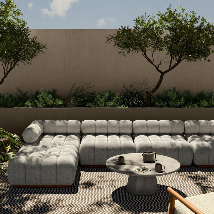 Four Hands - Roma Outdoor 4Pc Sectional w/ Ottoman - 230027-001 | American Home Furniture