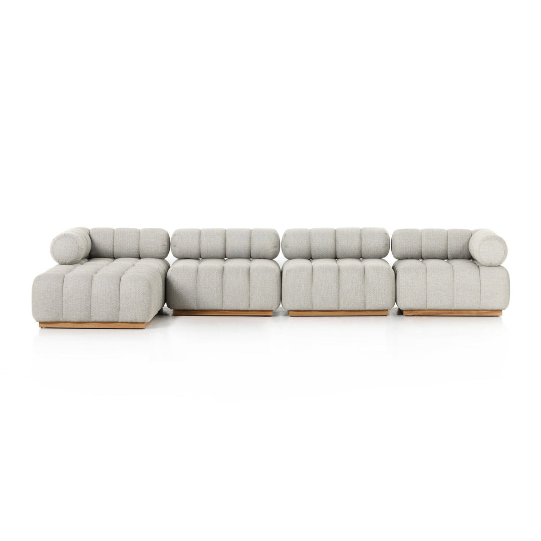 Four Hands - Roma Outdoor 4Pc Sectional w/ Ottoman - 230027-001 | American Home Furniture