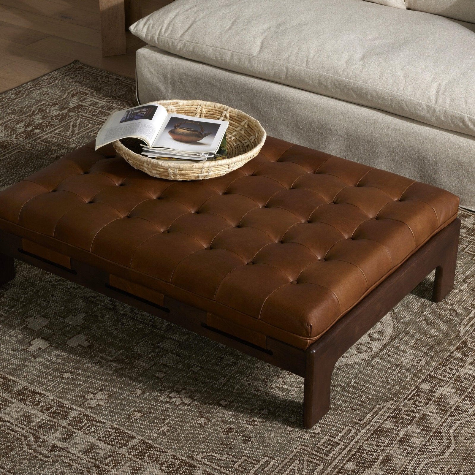 Four Hands - Halston Cocktail Ottoman - 230750-002 | American Home Furniture