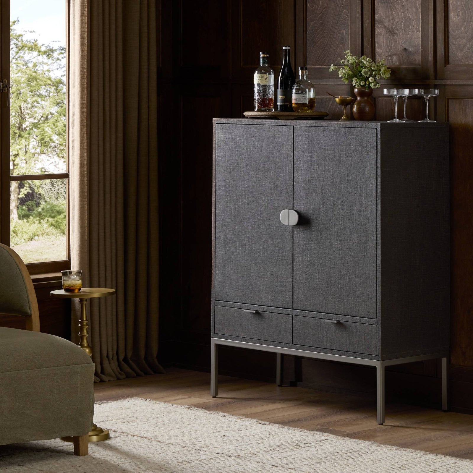 Four Hands - Cressida Bar Cabinet - 230794-004 | American Home Furniture