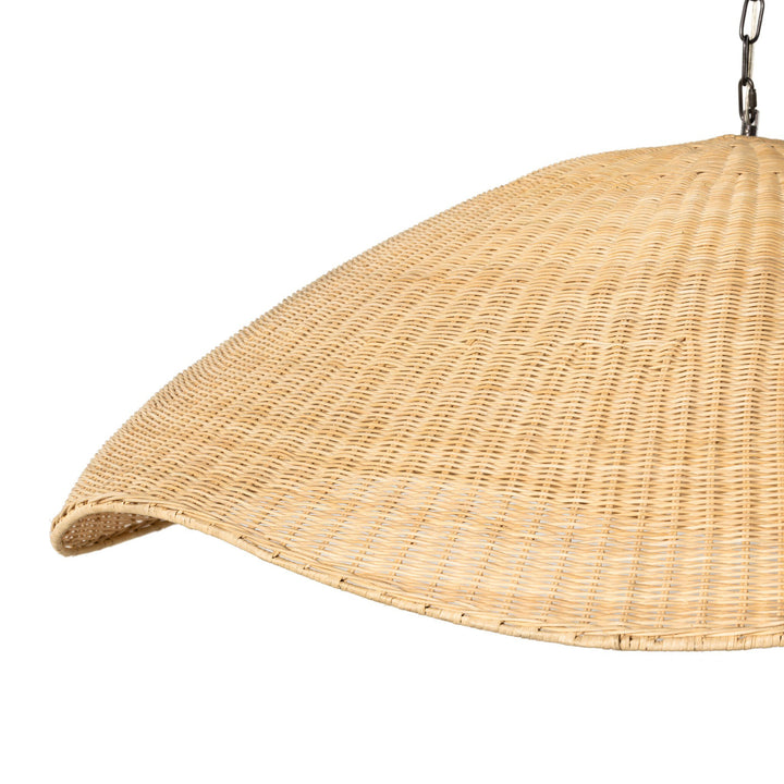 Four Hands - Overscale Woven Rattan Pendant - 230938-001 | American Home Furniture
