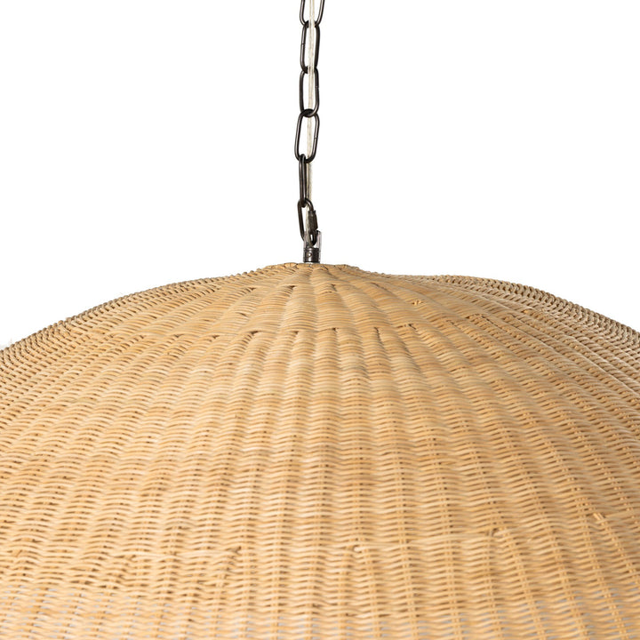Four Hands - Overscale Woven Rattan Pendant - 230938-001 | American Home Furniture