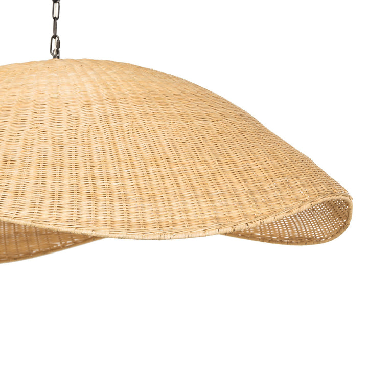 Four Hands - Overscale Woven Rattan Pendant - 230938-001 | American Home Furniture