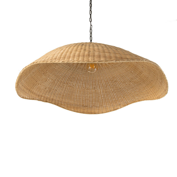Four Hands - Overscale Woven Rattan Pendant - 230938-001 | American Home Furniture