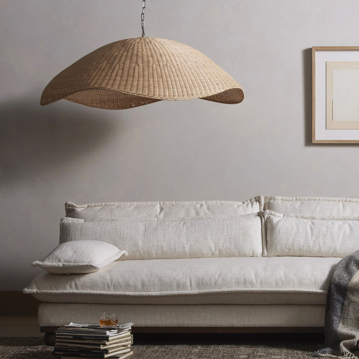 Four Hands - Overscale Woven Rattan Pendant - 230938-001 | American Home Furniture