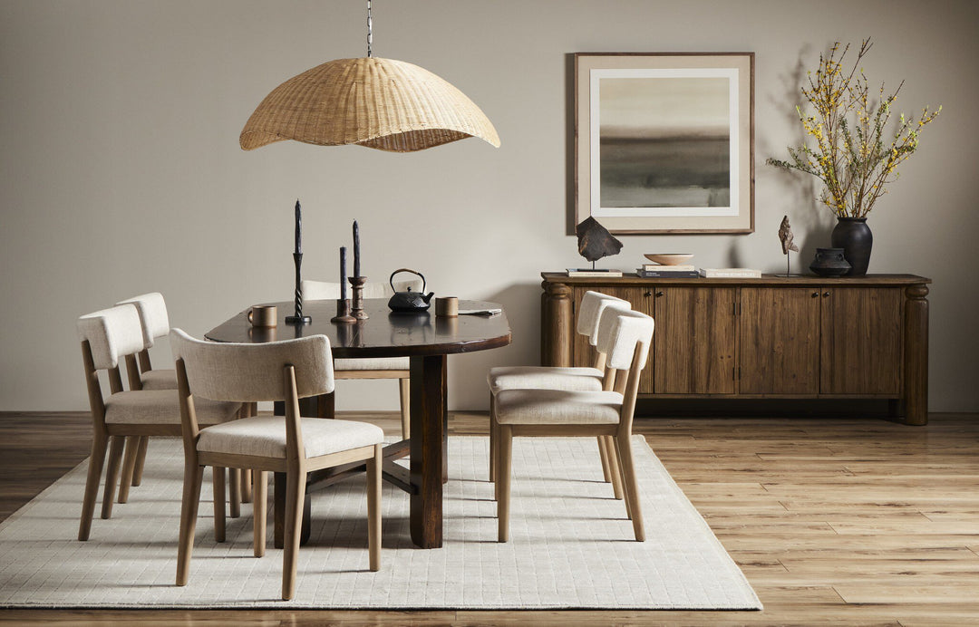 Four Hands - Overscale Woven Rattan Pendant - 230938-001 | American Home Furniture
