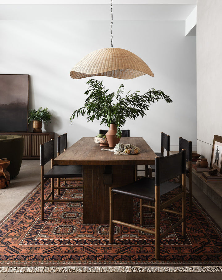 Four Hands - Overscale Woven Rattan Pendant - 230938-001 | American Home Furniture