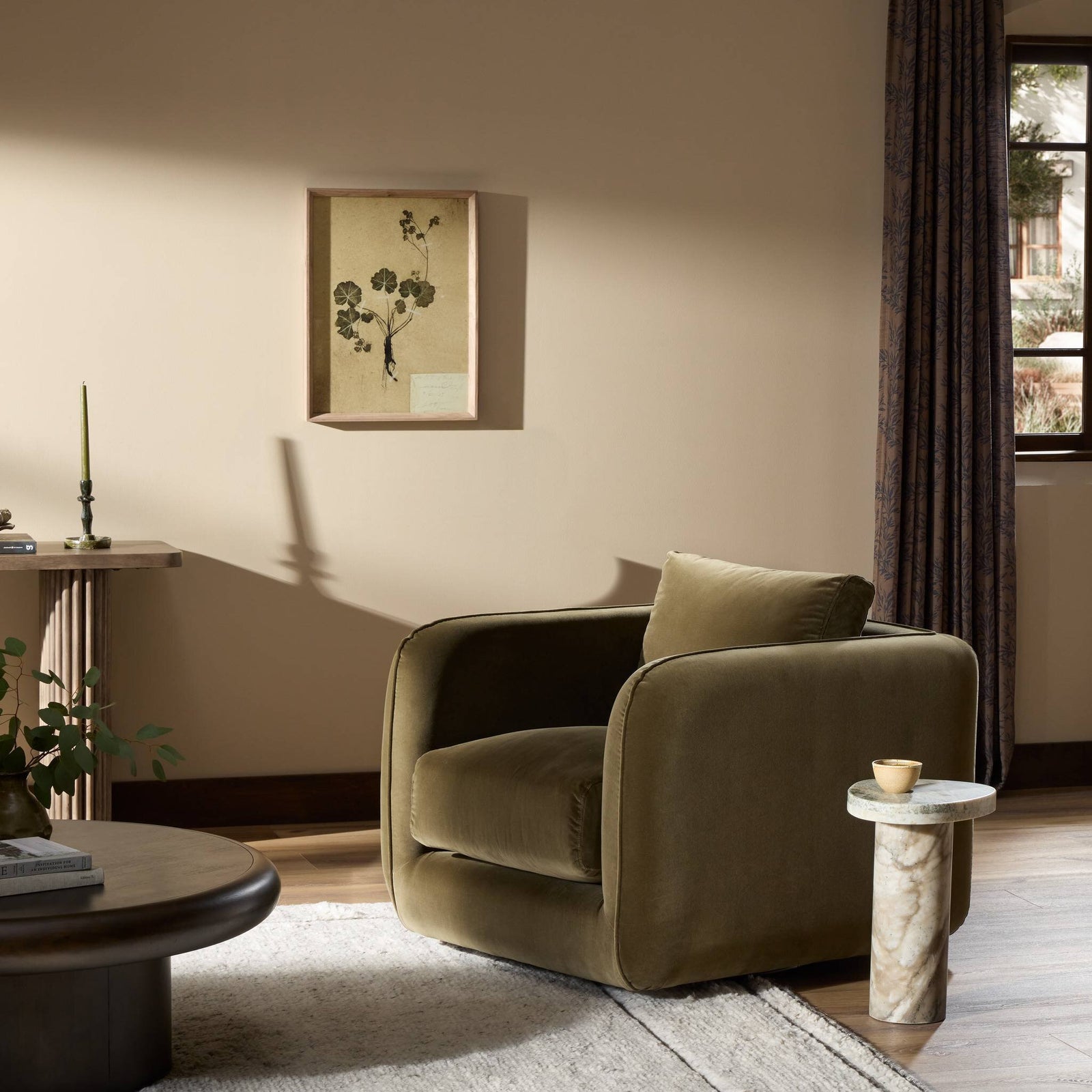 Four Hands - Malakai Swivel Chair - 231360-002 | American Home Furniture