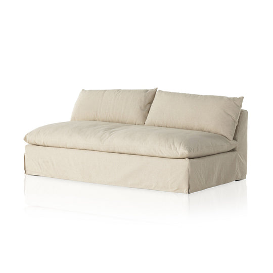 Four Hands - Grant Slipcover Armless Sofa - 231823-002 | American Home Furniture