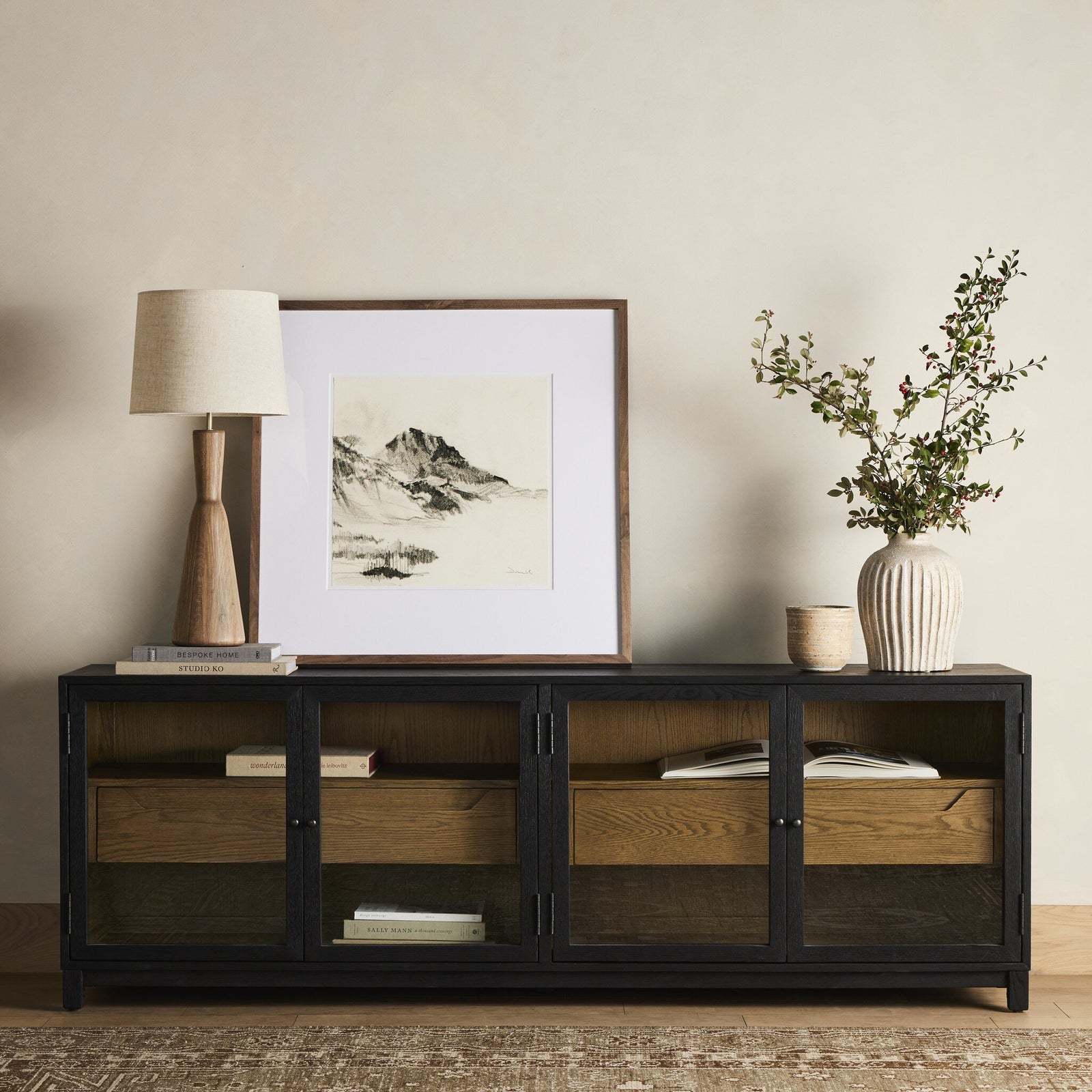 Four Hands - Millie Media Console - 231950-001 | American Home Furniture