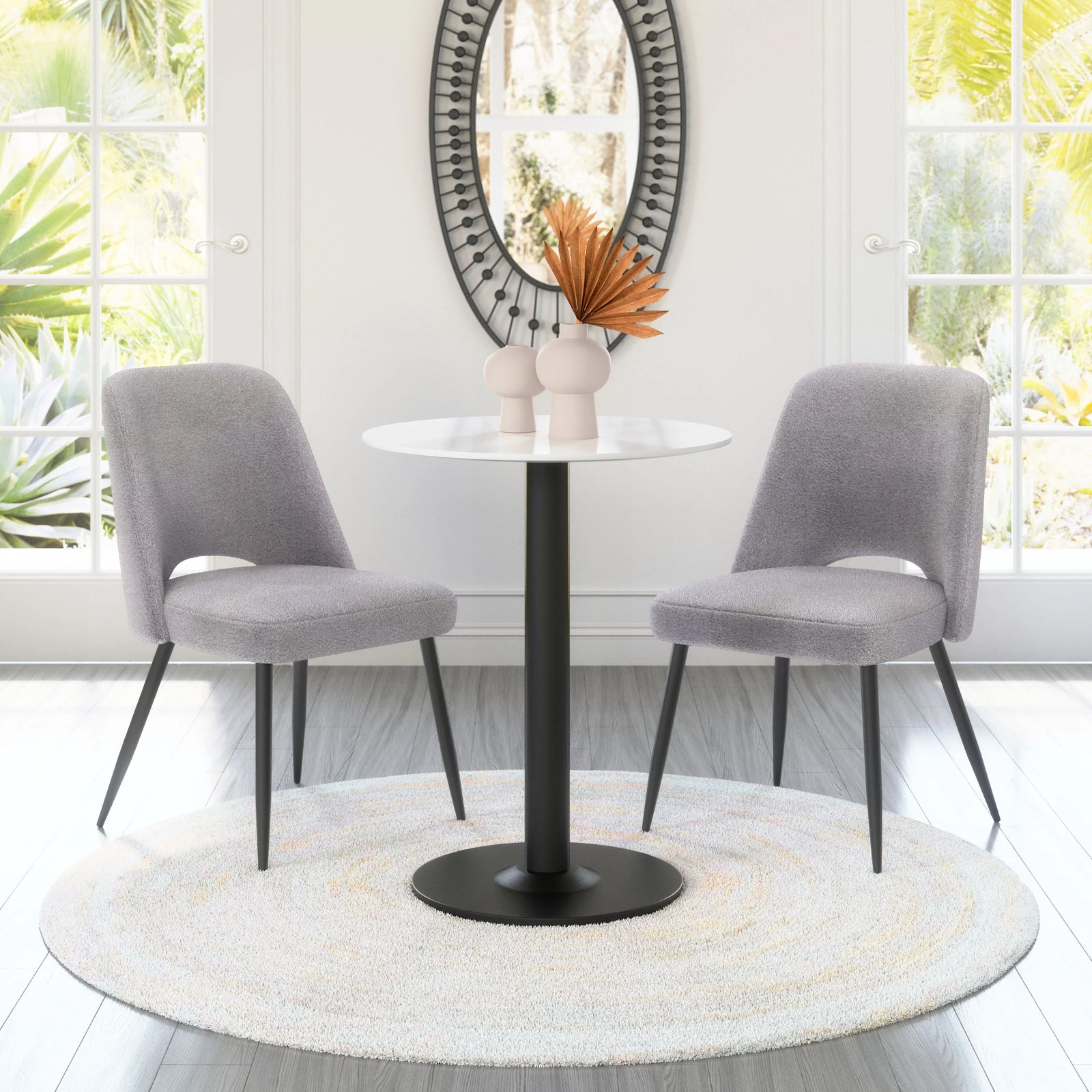 Zuo Teddy Dining Chair (Set of 2) Gray DINING CHAIRS