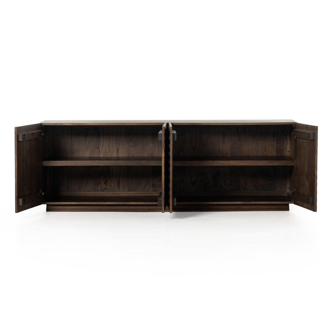 Tussac Media Console - AmericanHomeFurniture