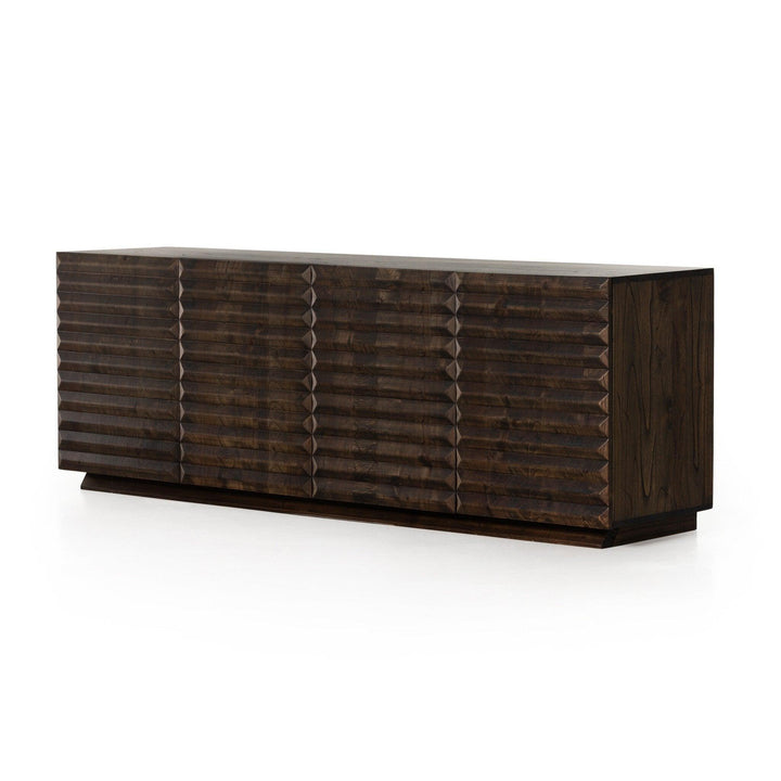 Tussac Media Console - AmericanHomeFurniture