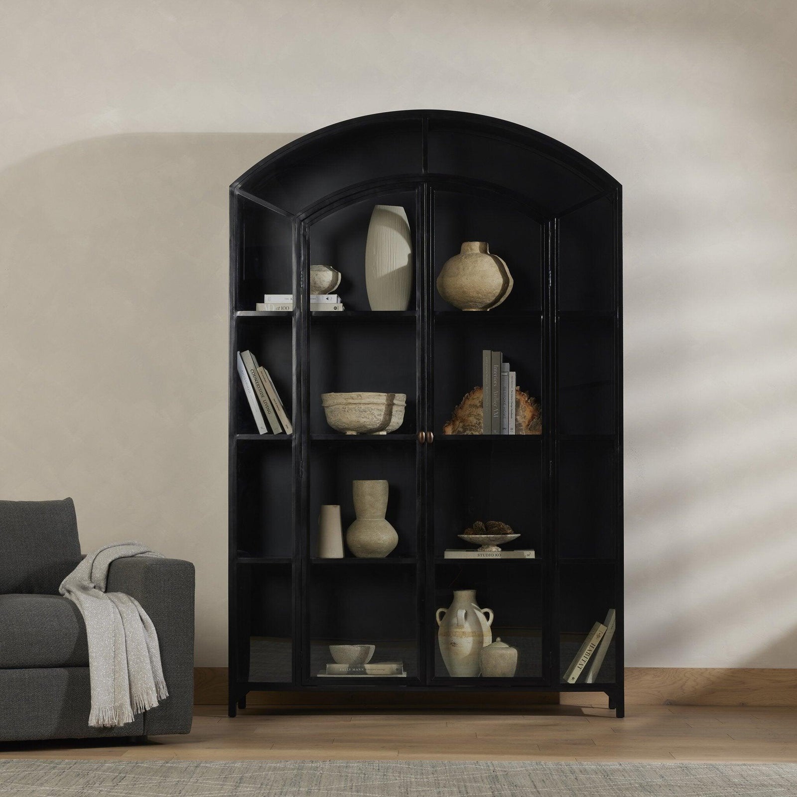 Four Hands - Belmont Wide Metal Cabinet - 232421-001 | American Home Furniture