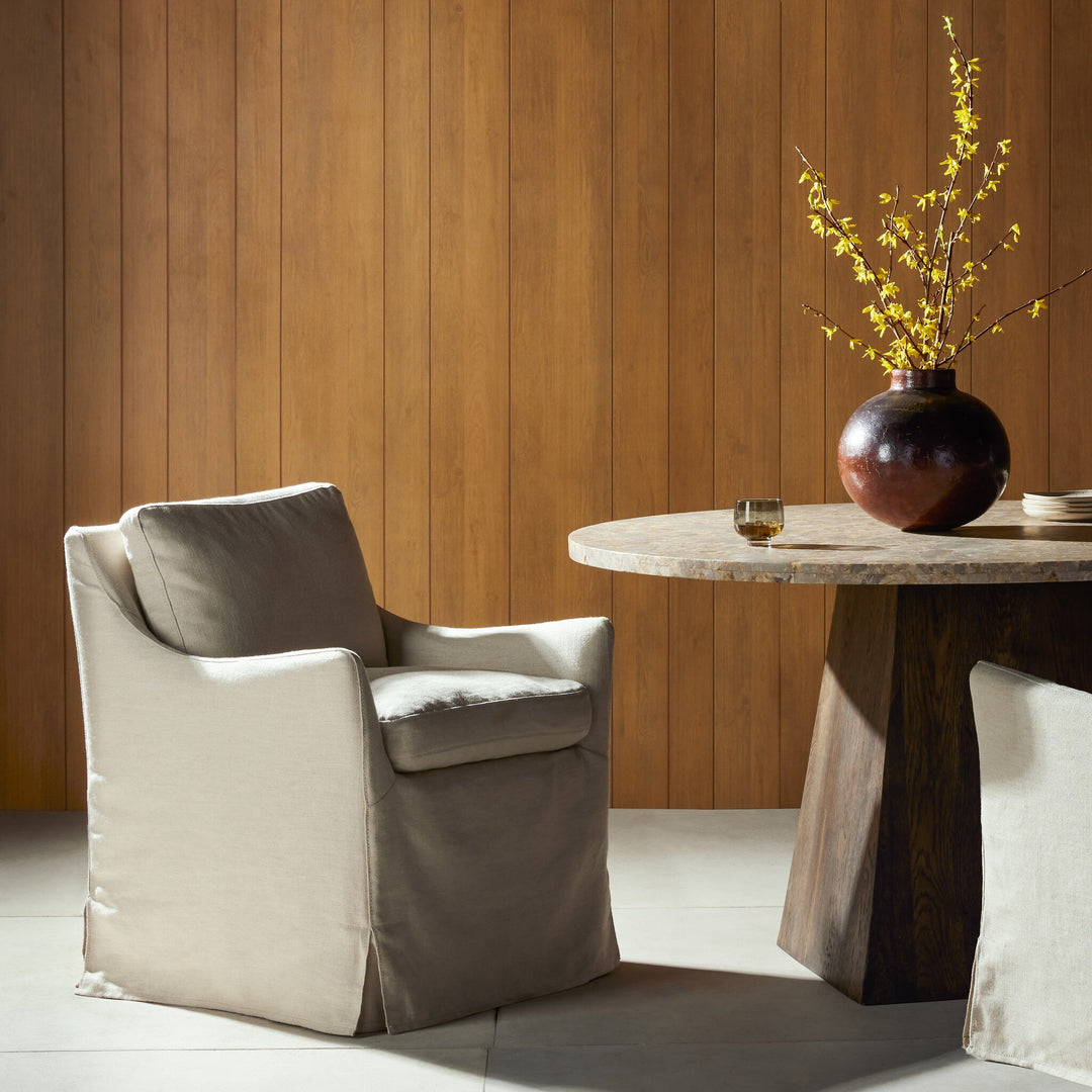 Four Hands - Monette Slipcover Dining Chair - 232435-007 | American Home Furniture