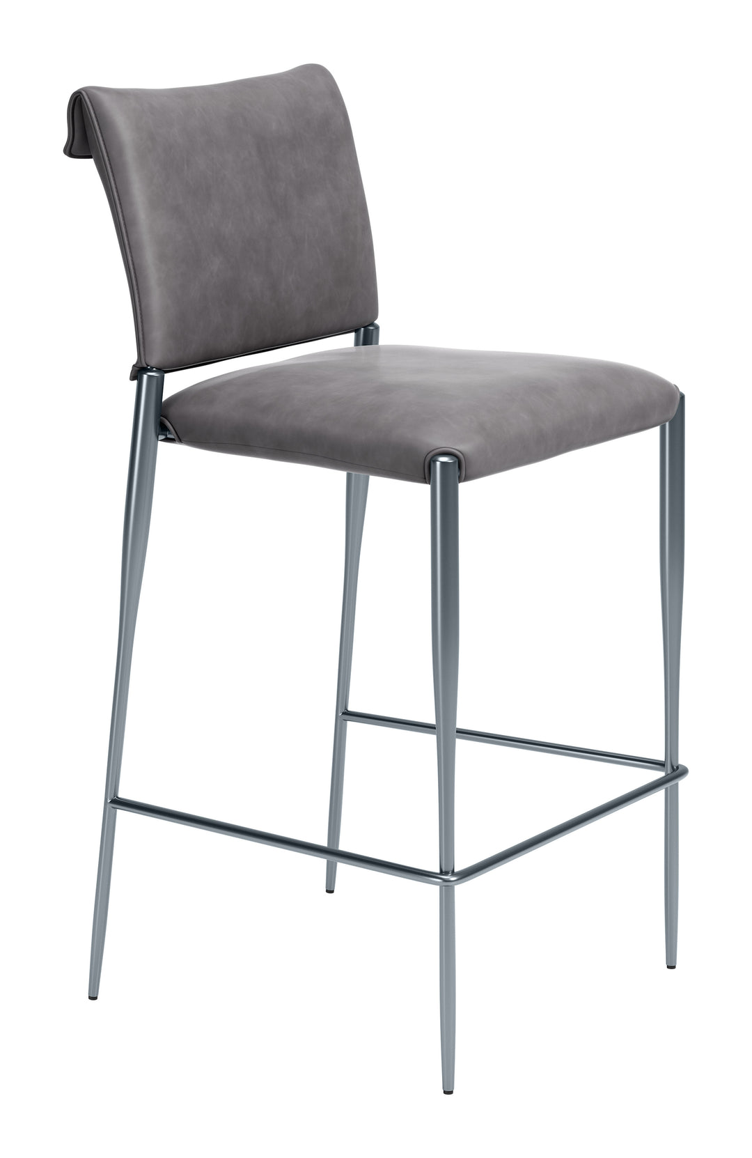 Freesia Barstool (Set of 2) Charcoal Gray