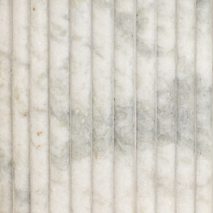 Polished White Marble w/ Sealant