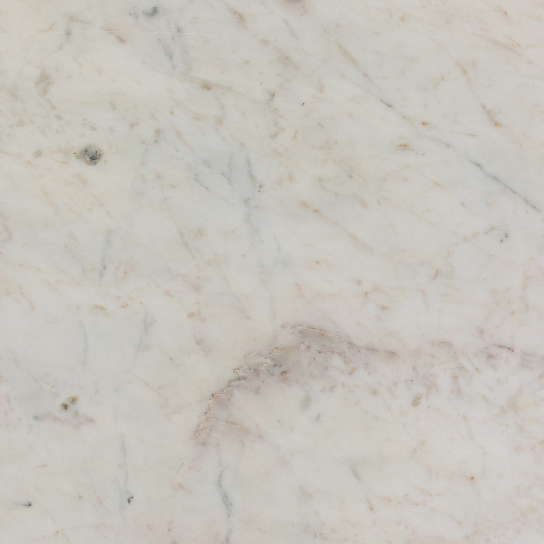 Polished White Marble w/ Sealant