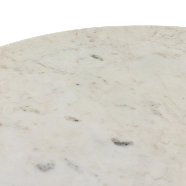 Polished White Marble w/ Sealant