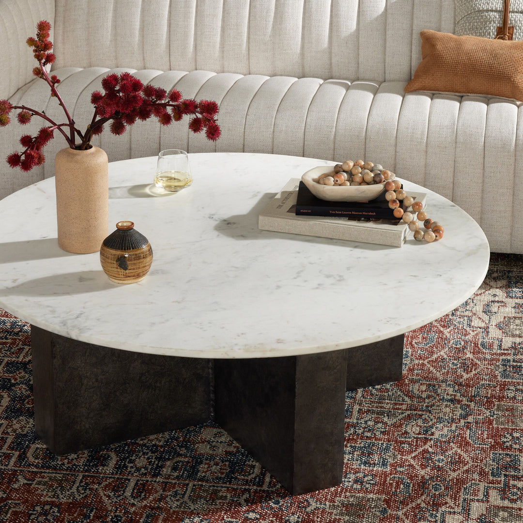 Four Hands - Terrell Round Coffee Table - 234008-001 | American Home Furniture