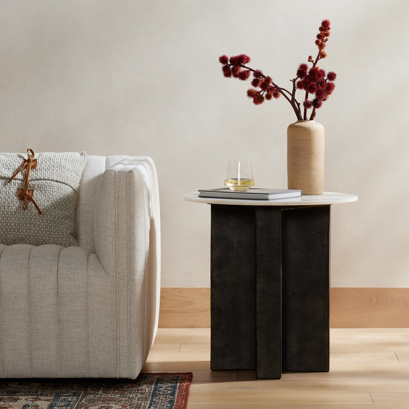 Four Hands - Terrell Round End Table - 234010-001 | American Home Furniture