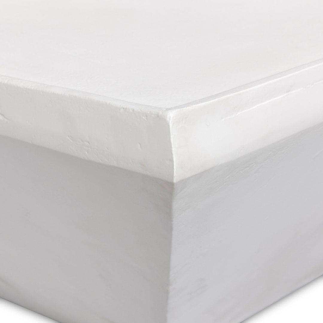 Matte White Cast Aluminum