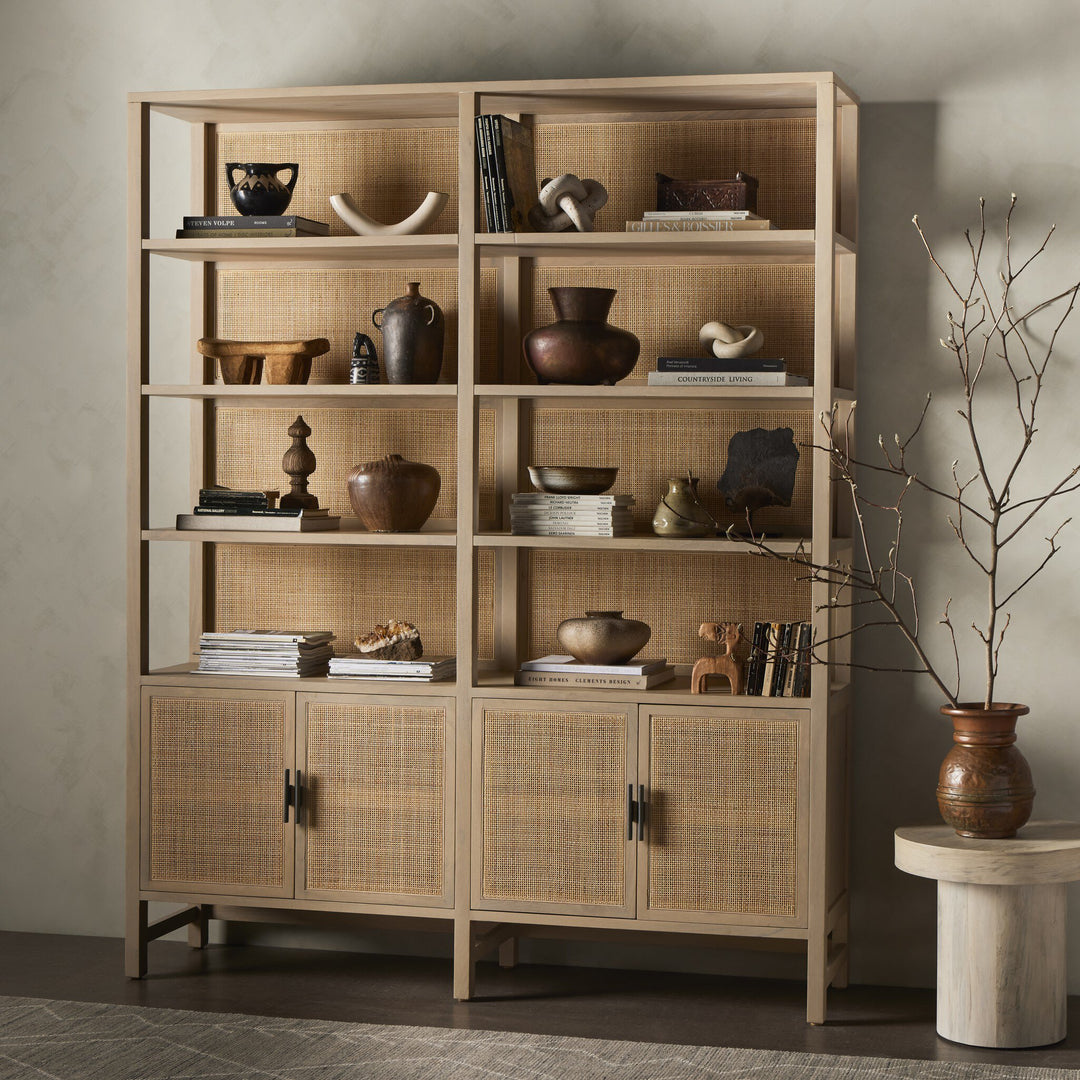 Four Hands - Caprice Wide Bookshelf - 234775-002 | American Home Furniture