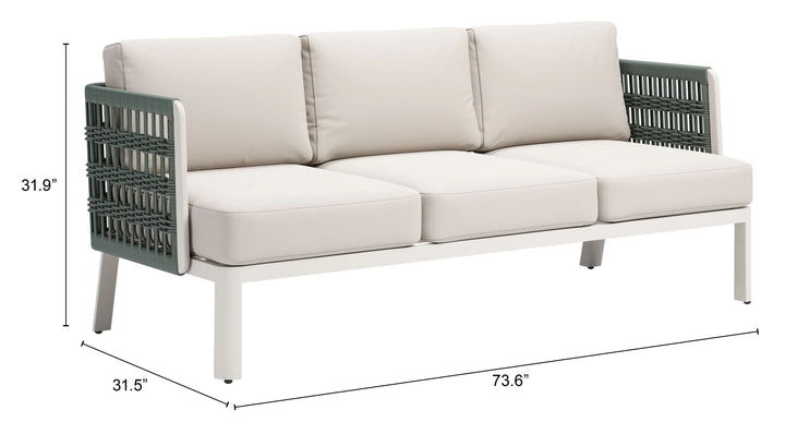 Bridgehampton Sofa White - AmericanHomeFurniture