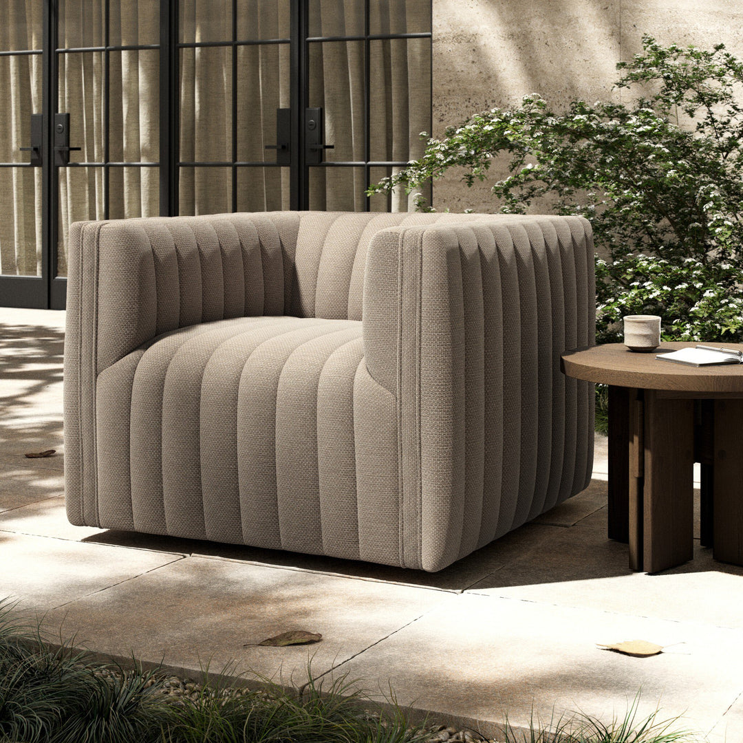 Four Hands - Augustine Outdoor Swivel Chair - 235934-002 | American Home Furniture