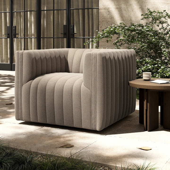 Four Hands - Augustine Outdoor Swivel Chair - 235934-002 | American Home Furniture