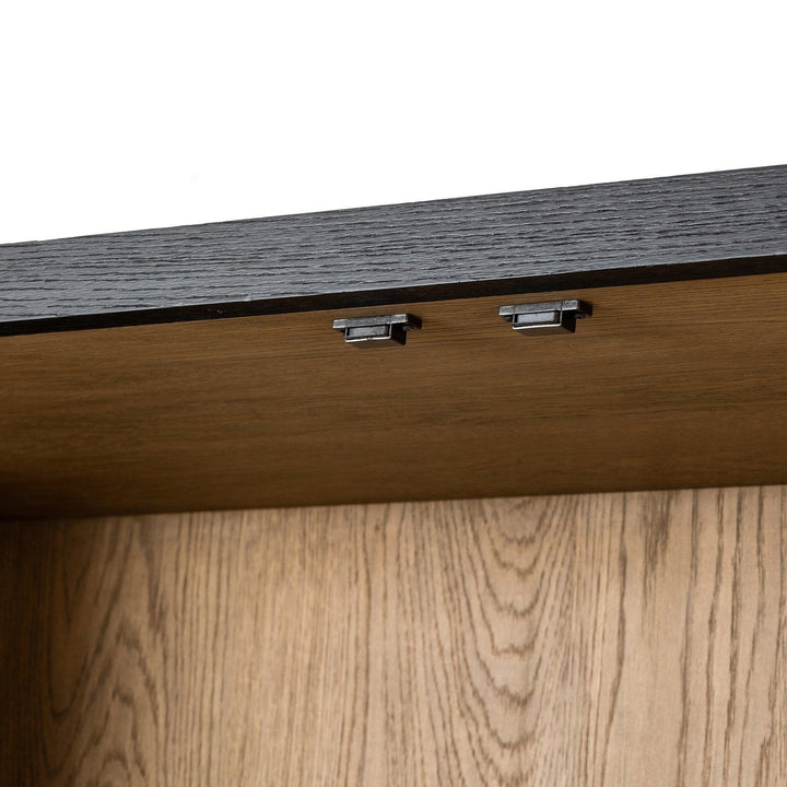 Millie Panel and Glass Door Cabinet - AmericanHomeFurniture