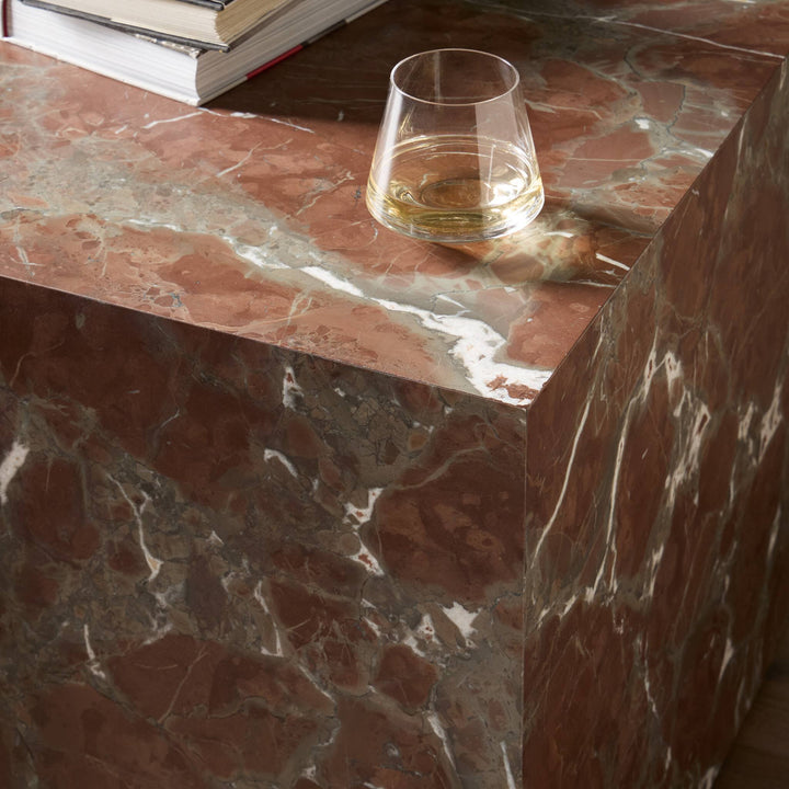 Four Hands - Modern Marble Plinth End Table - 236045-006 | American Home Furniture