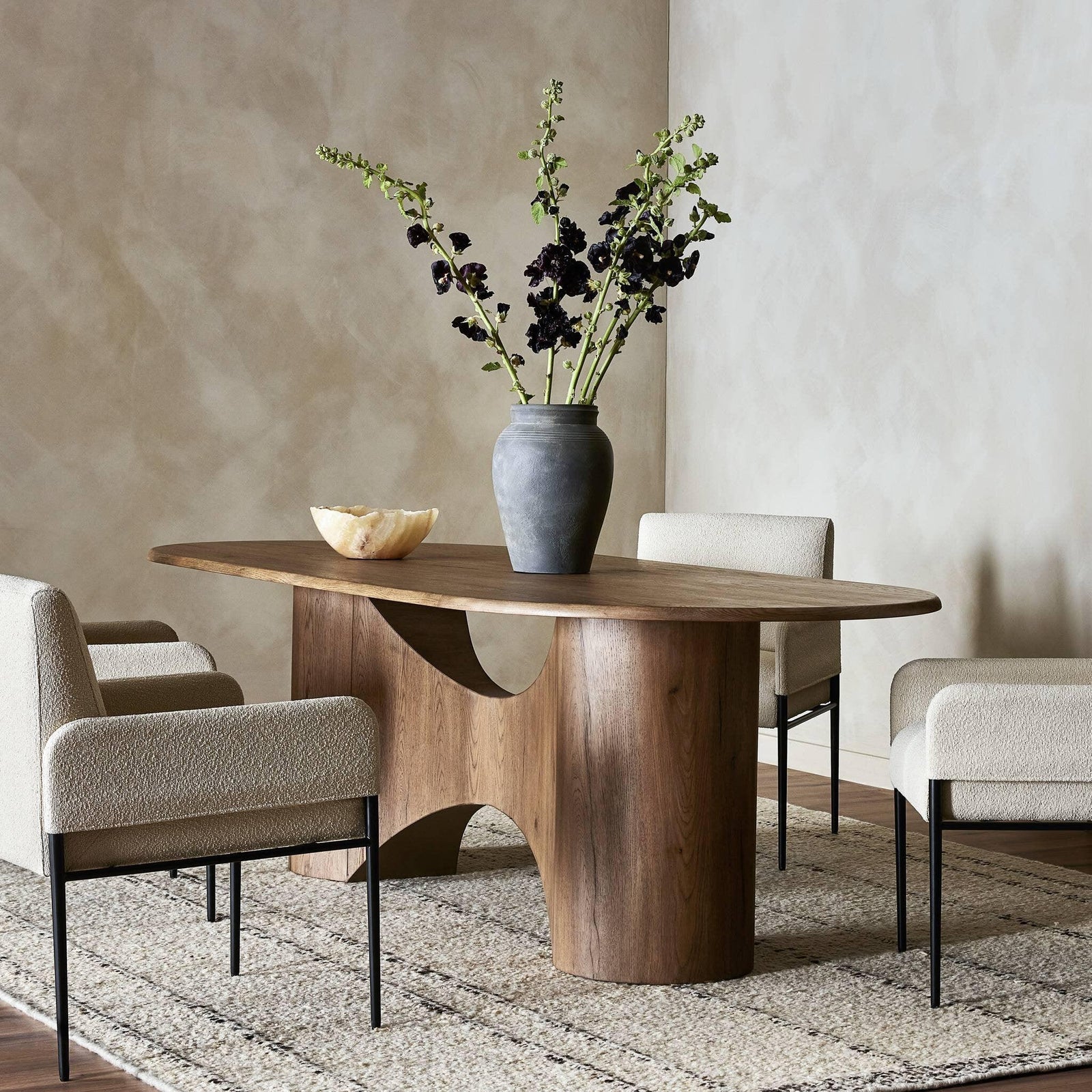 Four Hands - Olexey Oval Dining Table - 236474-001 | American Home Furniture
