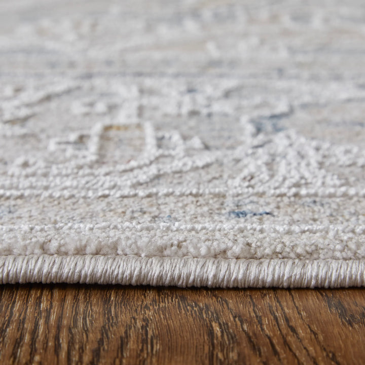 Rectangle/5' x 7'6"/Beige/Blue