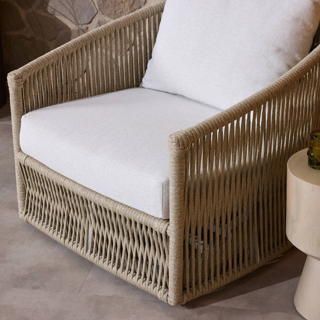Four Hands - Porto Outdoor Swivel Chair - 236754-007 | American Home Furniture