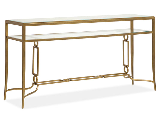 Lorena Burnished Brass Rectangular Sofa Table - T6300-73