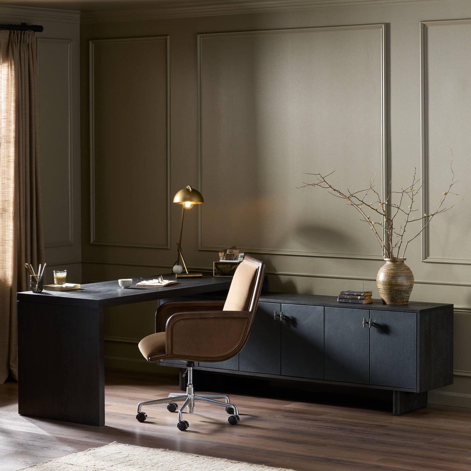 Four Hands - Posada L-Shaped Desk - 237442-002 | American Home Furniture