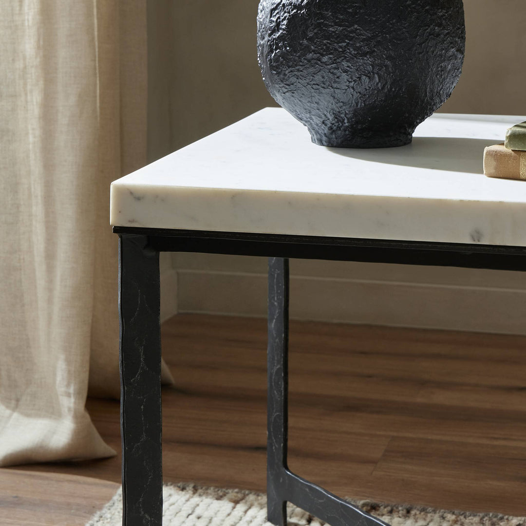 Four Hands - Hammered Iron End Table - 237452-001 | American Home Furniture